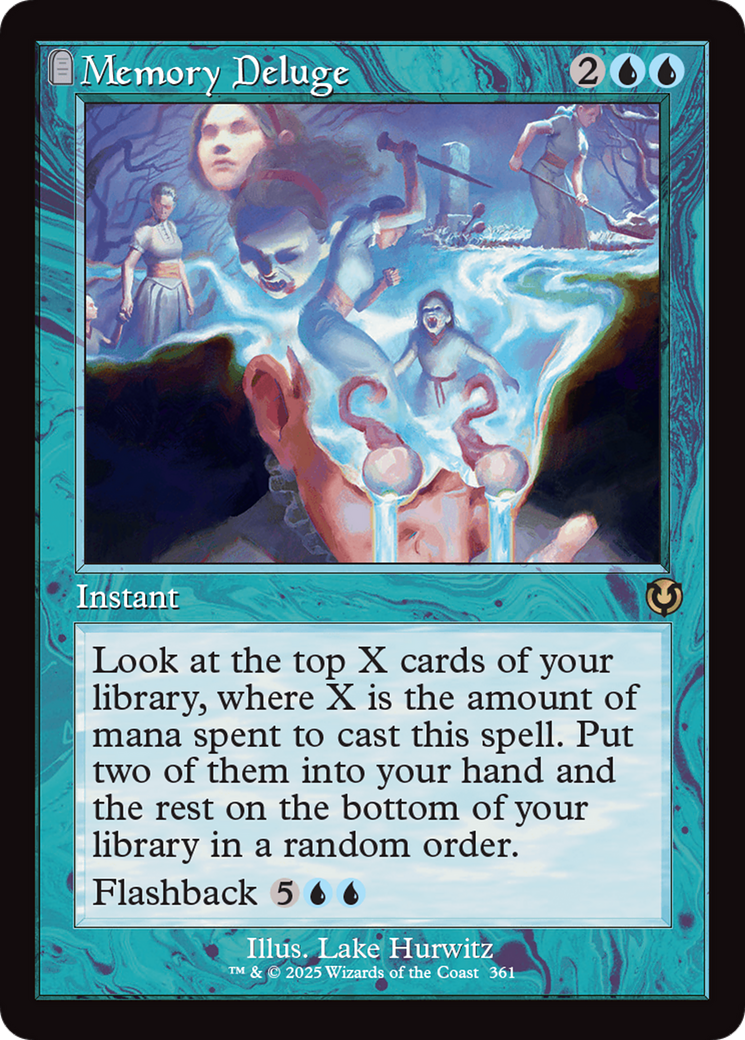 Image of Memory Deluge (Retro Frame) (INR-361) - Innistrad Remastered: (tombstone) Foil