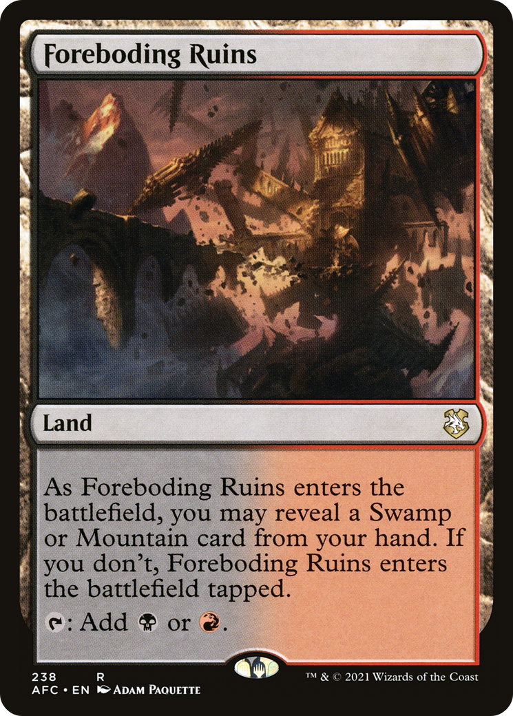 Image of Foreboding Ruins (AFC-238) - Forgotten Realms Commander