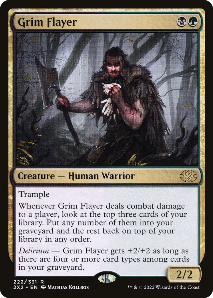 Image of Grim Flayer (2X2-222) - Double Masters 2022 Foil