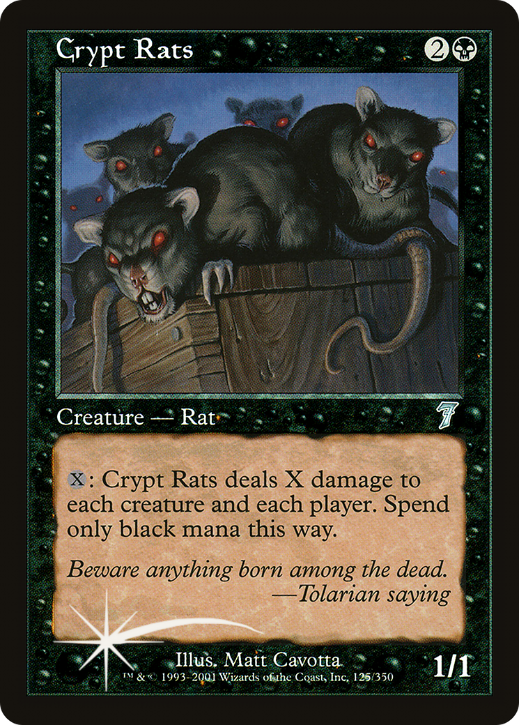 Image of Crypt Rats (7ED-125) - 7th Edition