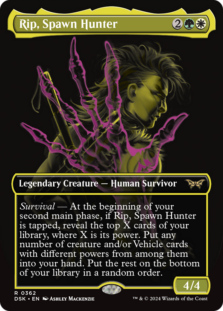 Image of Rip, Spawn Hunter (Showcase) (DSK-362) - Duskmourn: House of Horror (Borderless) Foil