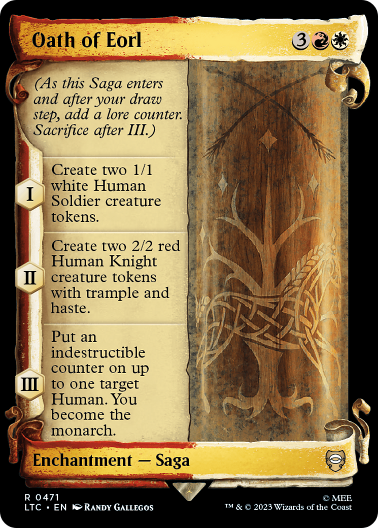 Image of Oath of Eorl (Showcase Scrolls) (LTC-471) - Tales of Middle-earth Commander: (Showcase) Foil