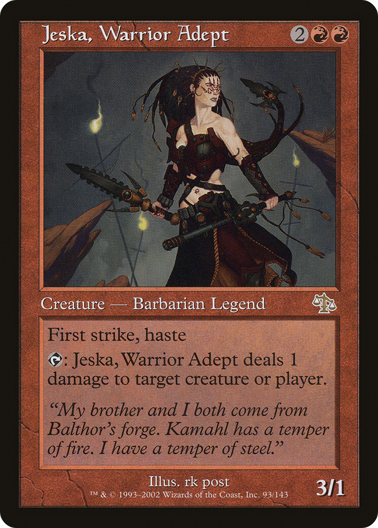 Image of Jeska, Warrior Adept (JUD-093) - Judgment Foil