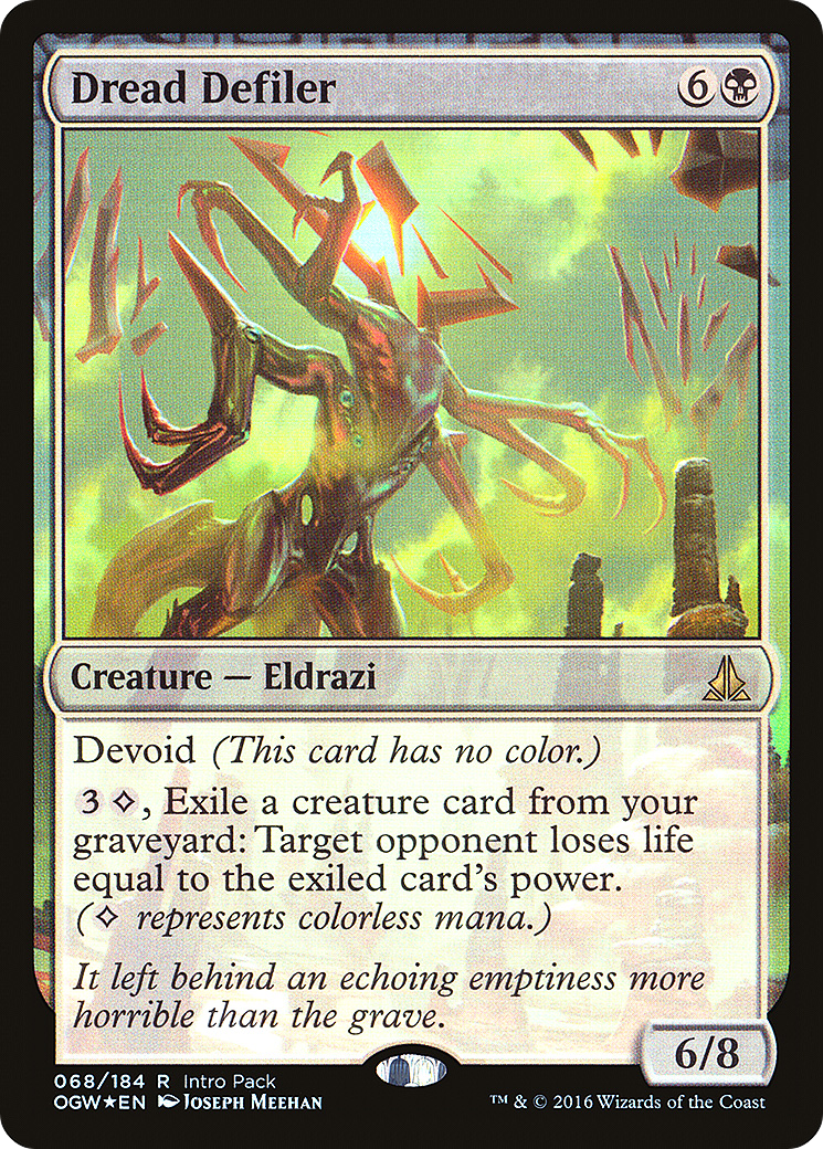 Image of Dread Defiler (UMP-068) - Oath of the Gatewatch Promos: (devoid) Foil