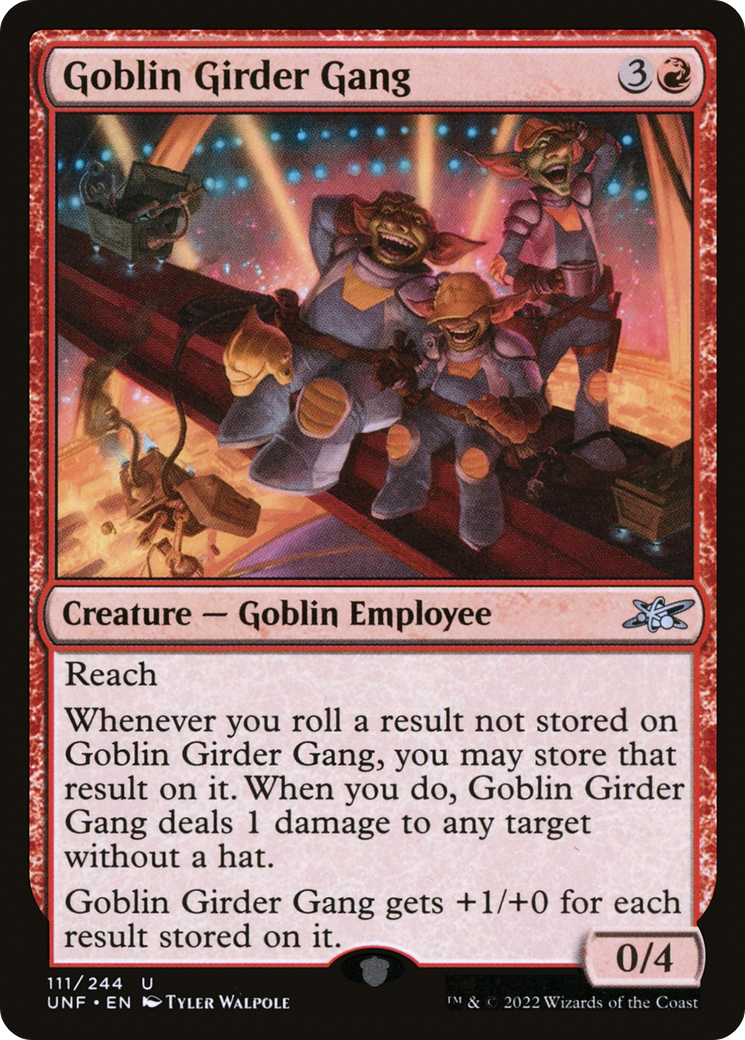 Image of Goblin Girder Gang (UNF-111) - Unfinity Foil