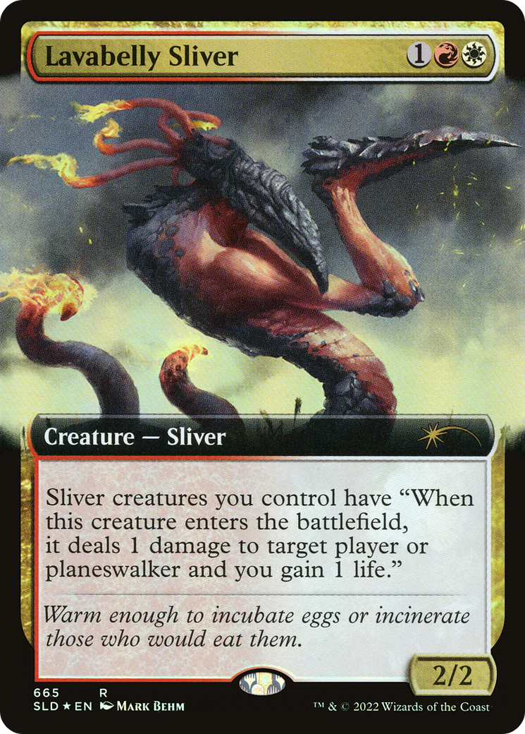 Image of Lavabelly Sliver (Extended Art) (SLD-665) - Secret Lair Drop: (Extended Art) Foil
