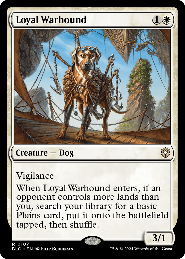Image of Loyal Warhound (BLC-107) - Bloomburrow Commander