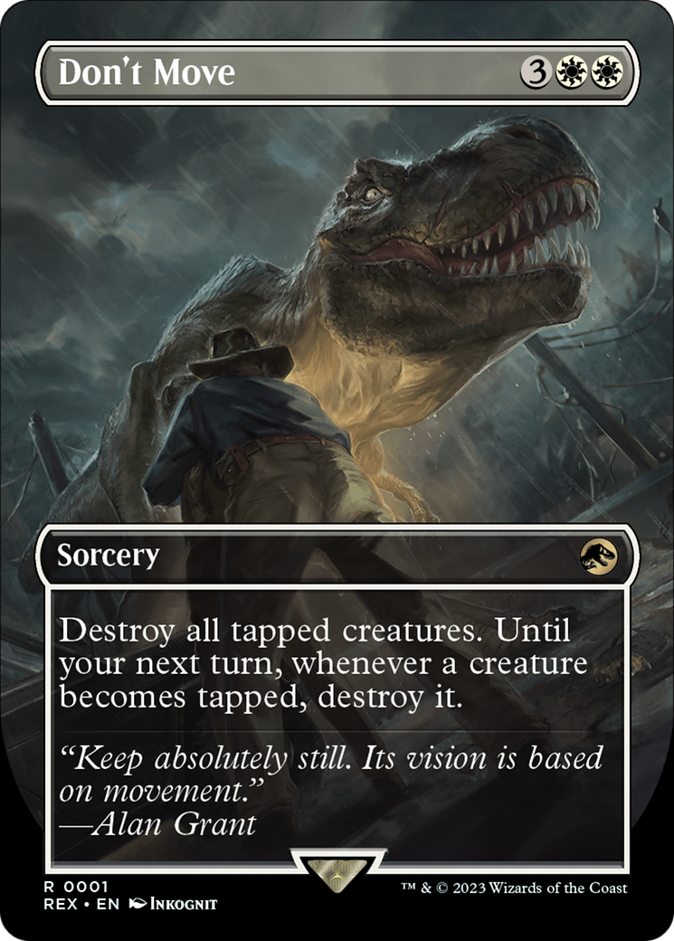 Image of Don't Move (Borderless) (REX-001) - Jurassic World Collection (Borderless)