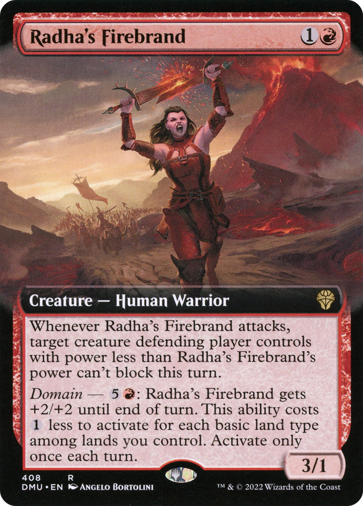 Image of Radha's Firebrand (Extended Art) (DMU-408) - Dominaria United: (Extended Art) Foil