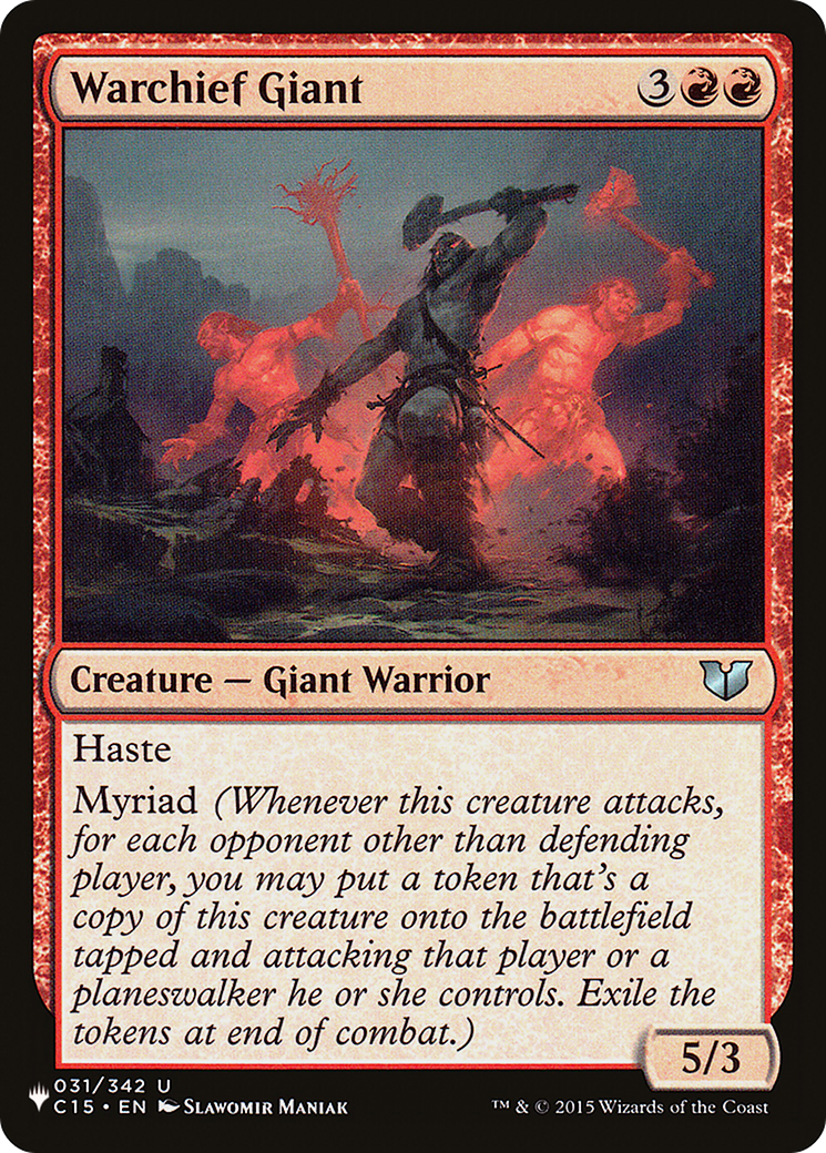 Image of Warchief Giant (LIST-C15-31) - The List