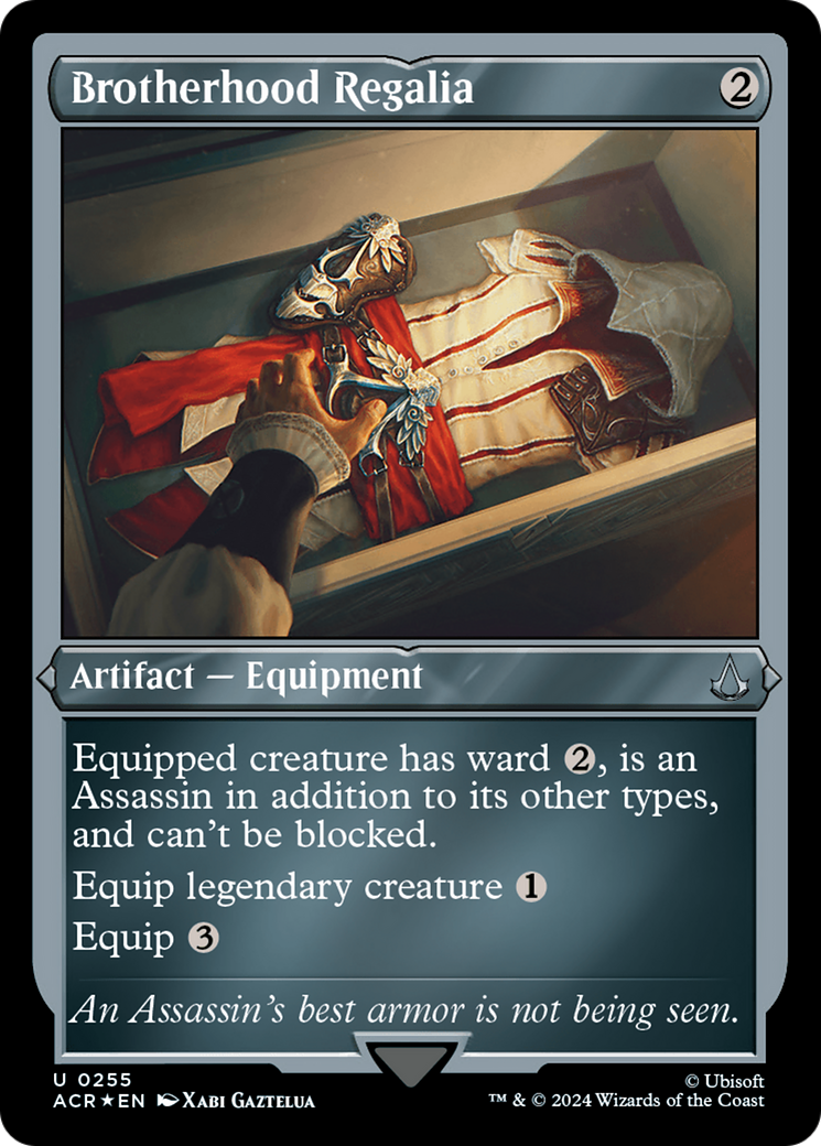 Image of Brotherhood Regalia (ACR-255) - Assassin's Creed Etched Foil