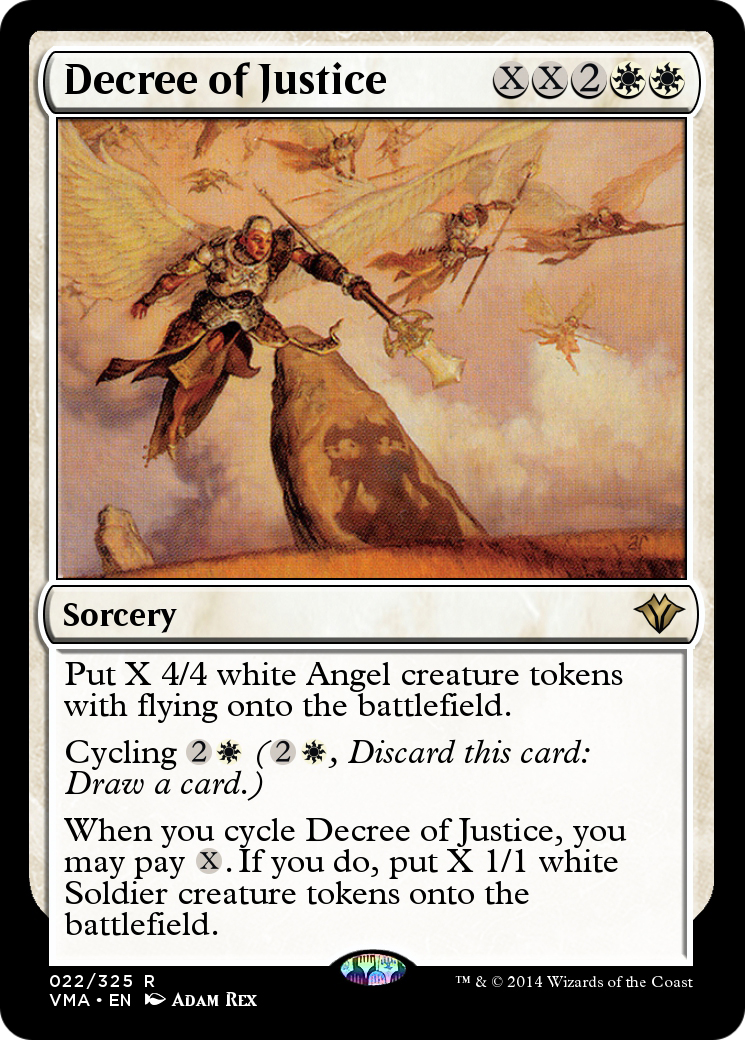 Image of Decree of Justice (VMA-022) - Vintage Masters Foil
