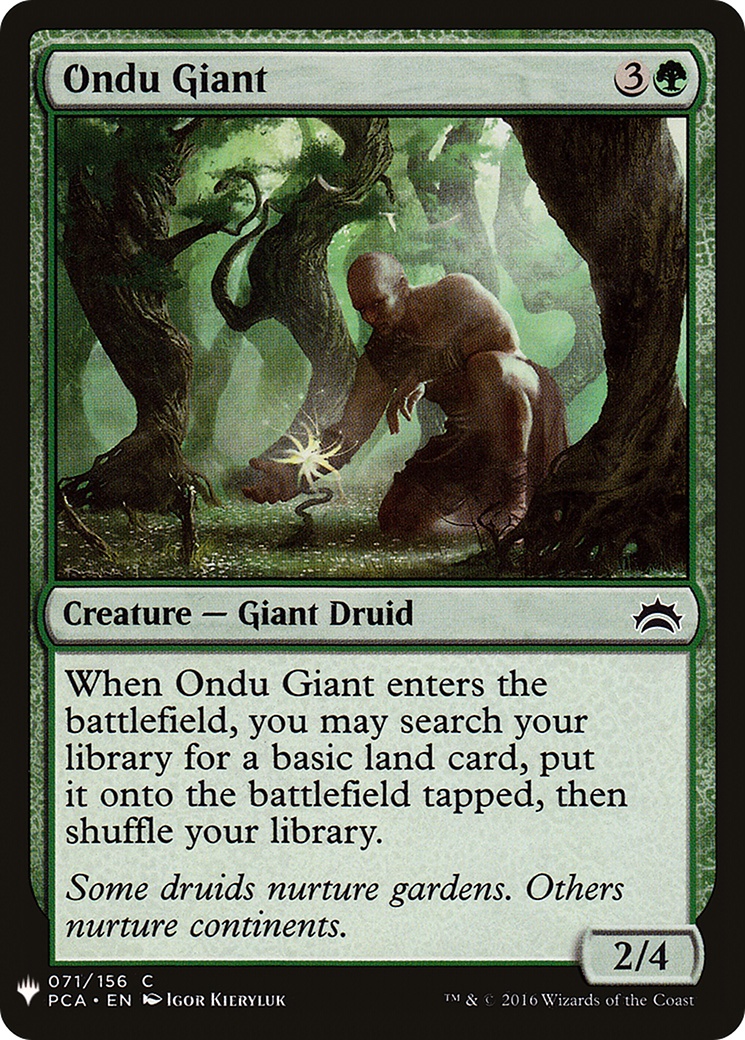 Image of Ondu Giant (LIST-071) - The List