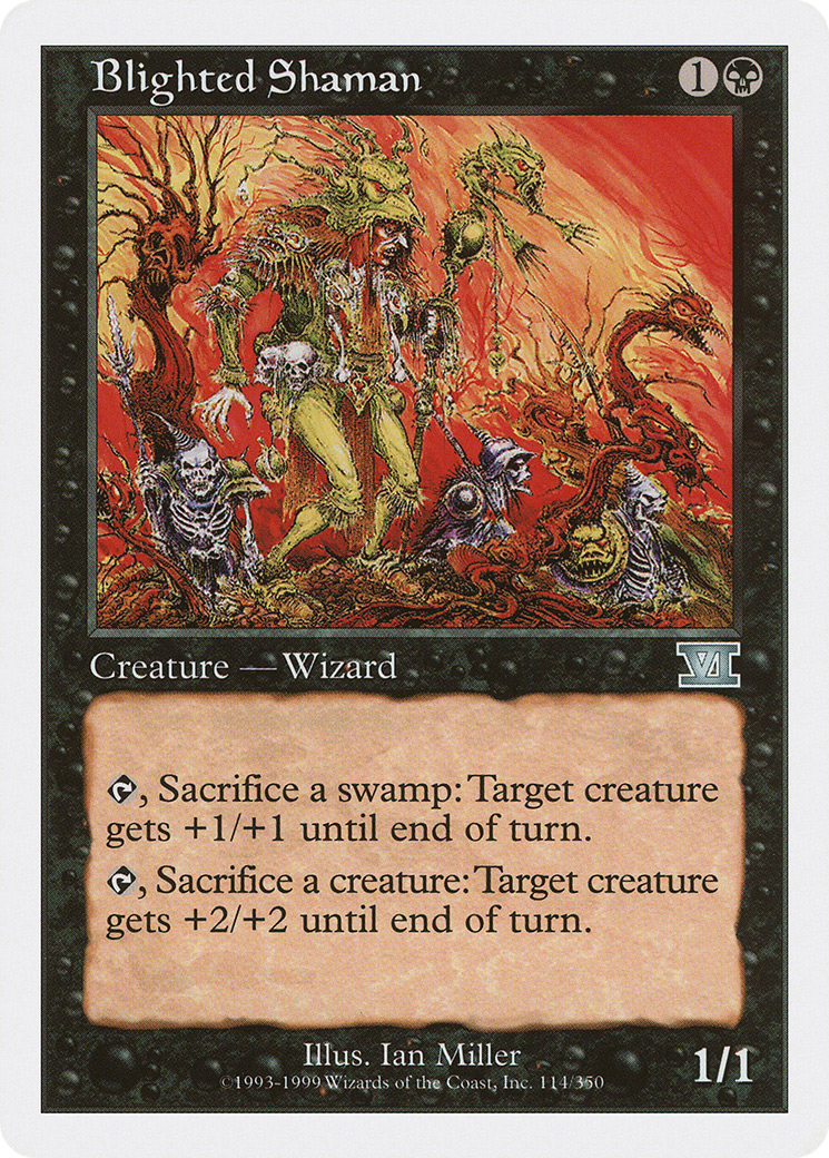 Image of Blighted Shaman (6ED-114) - Classic Sixth Edition