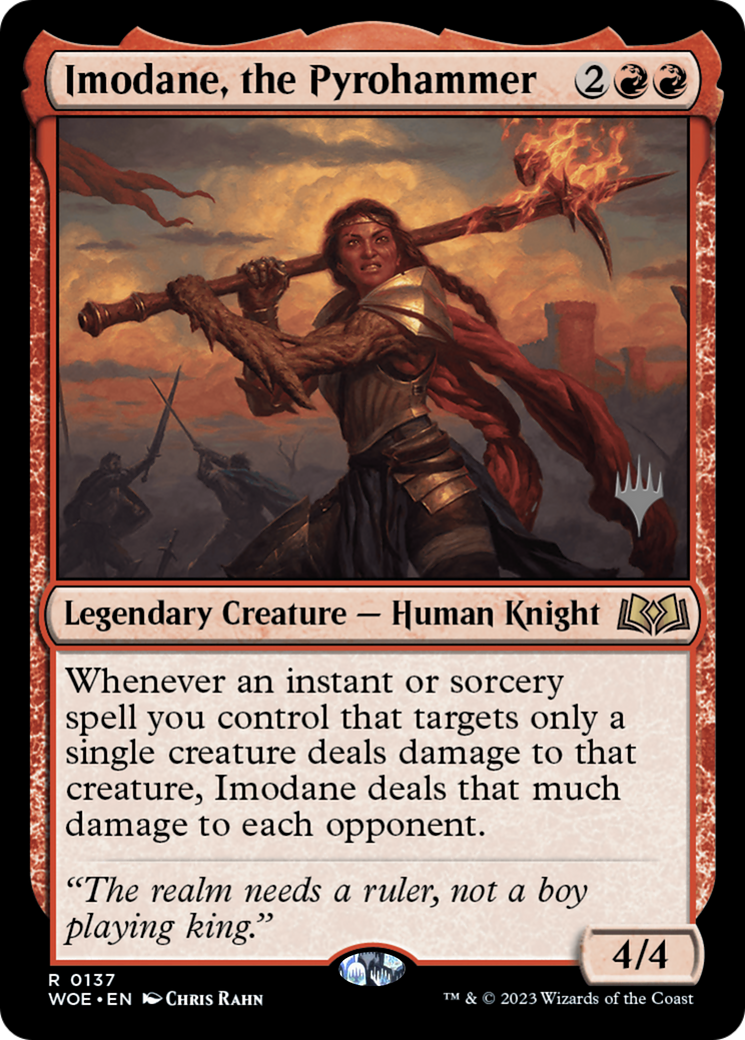 Image of Imodane, the Pyrohammer (PPWOE-137) - Wilds of Eldraine Promos