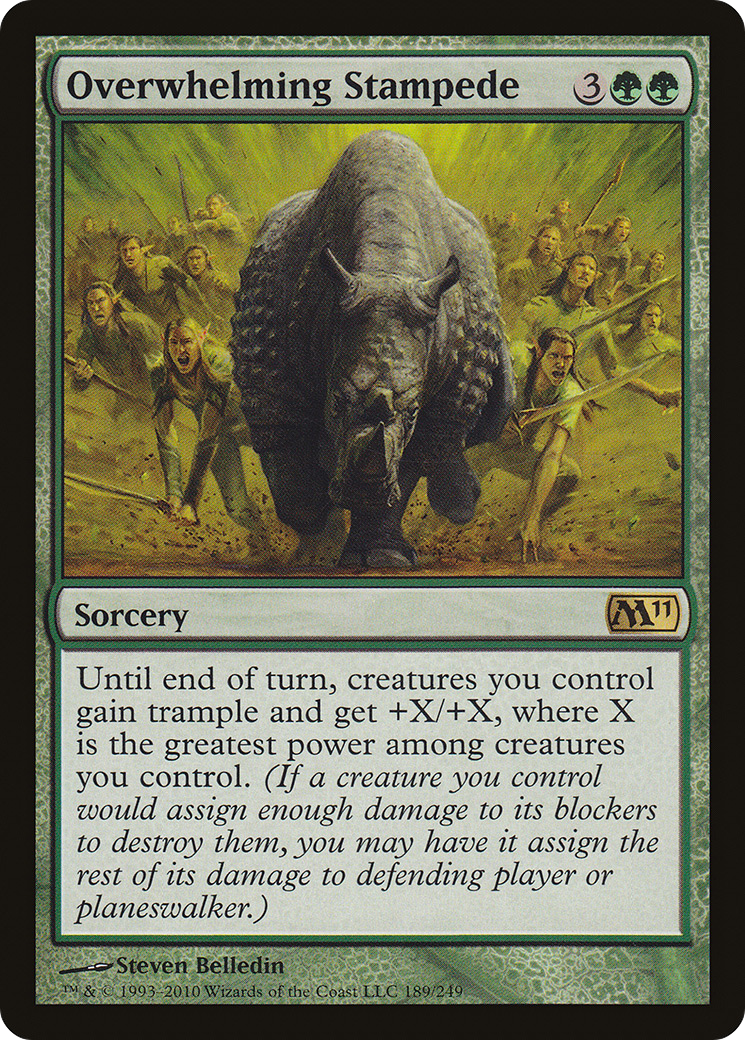Image of Overwhelming Stampede (M11-189) - Magic 2011