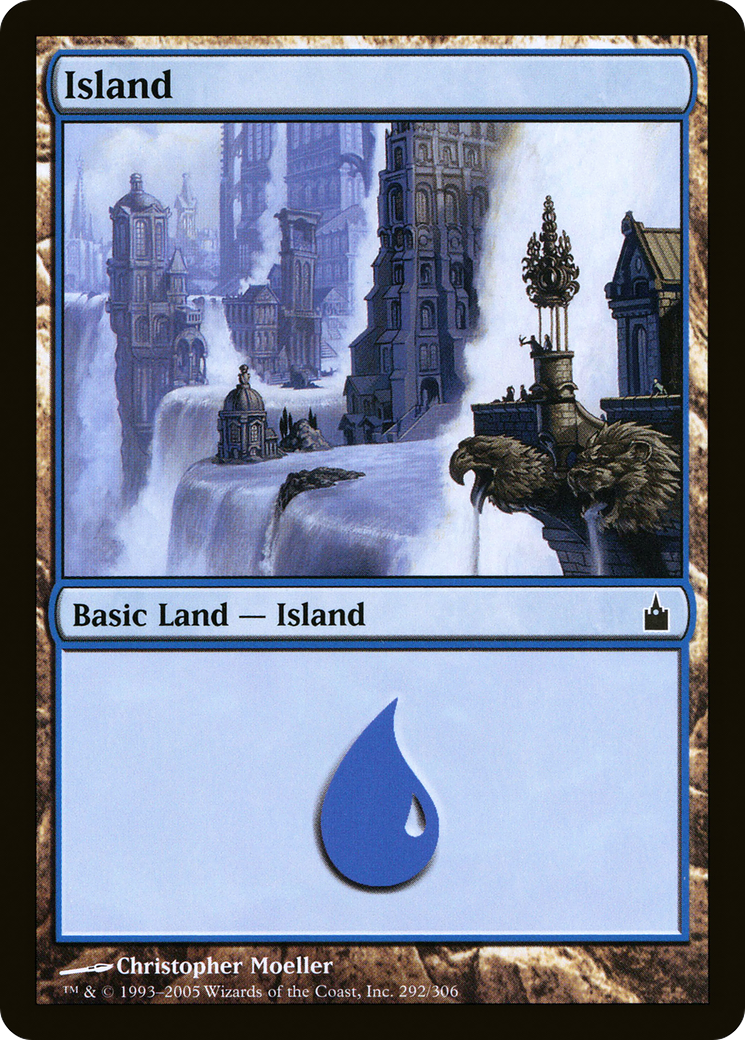 Image of Island (RAV-292) - Ravnica: City of Guilds
