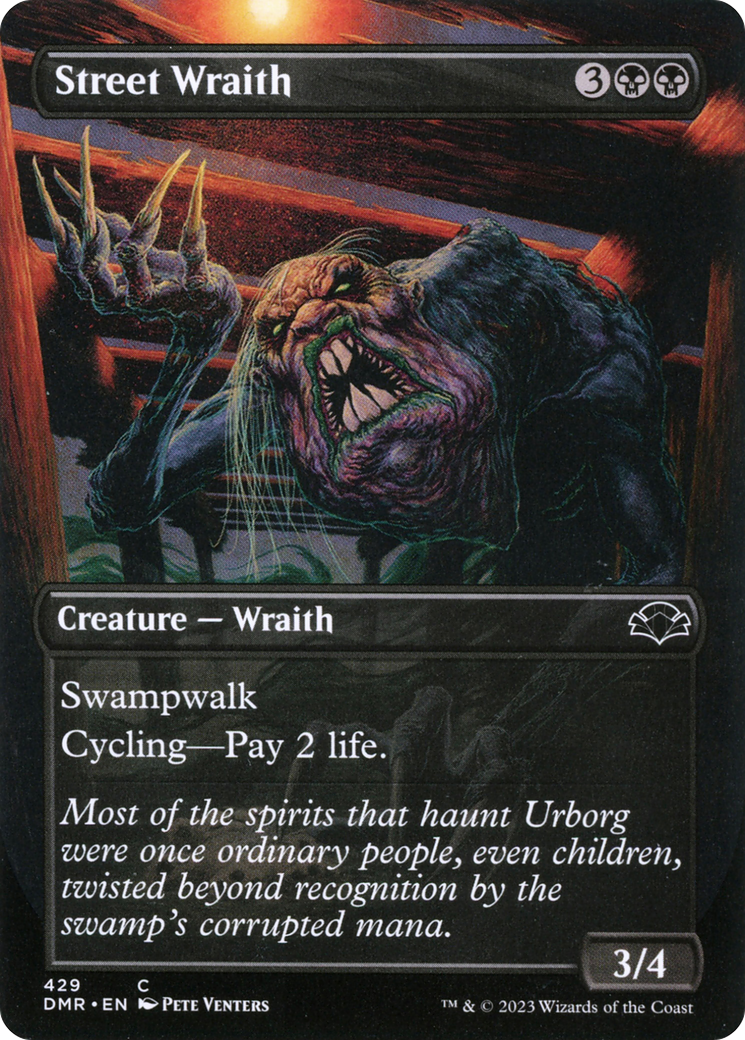 Image of Street Wraith (Borderless) (DMR-429) - Dominaria Remastered (Borderless) Foil