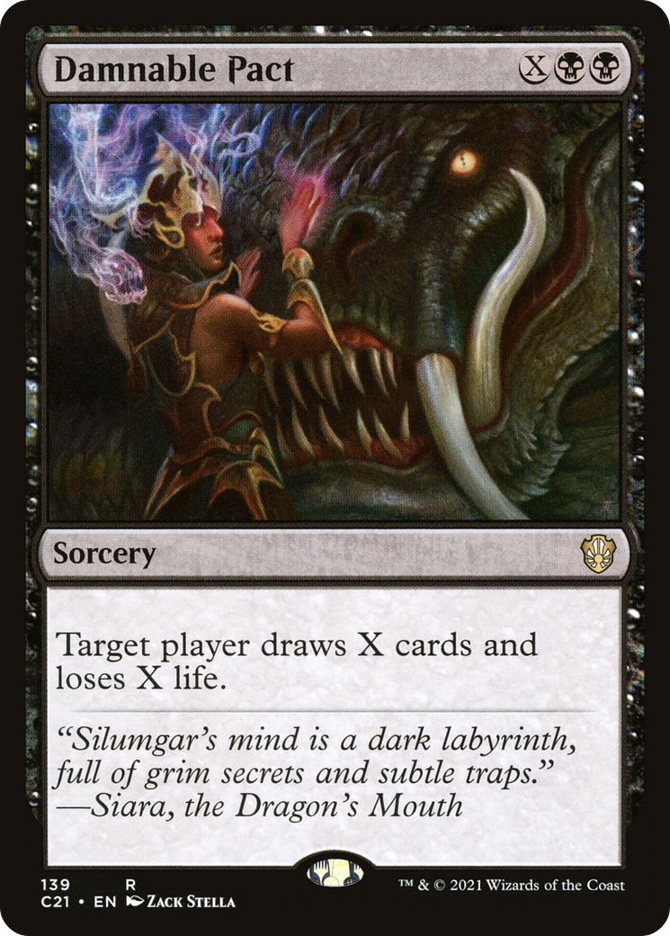 Image of Damnable Pact (C21-139) - Commander 2021