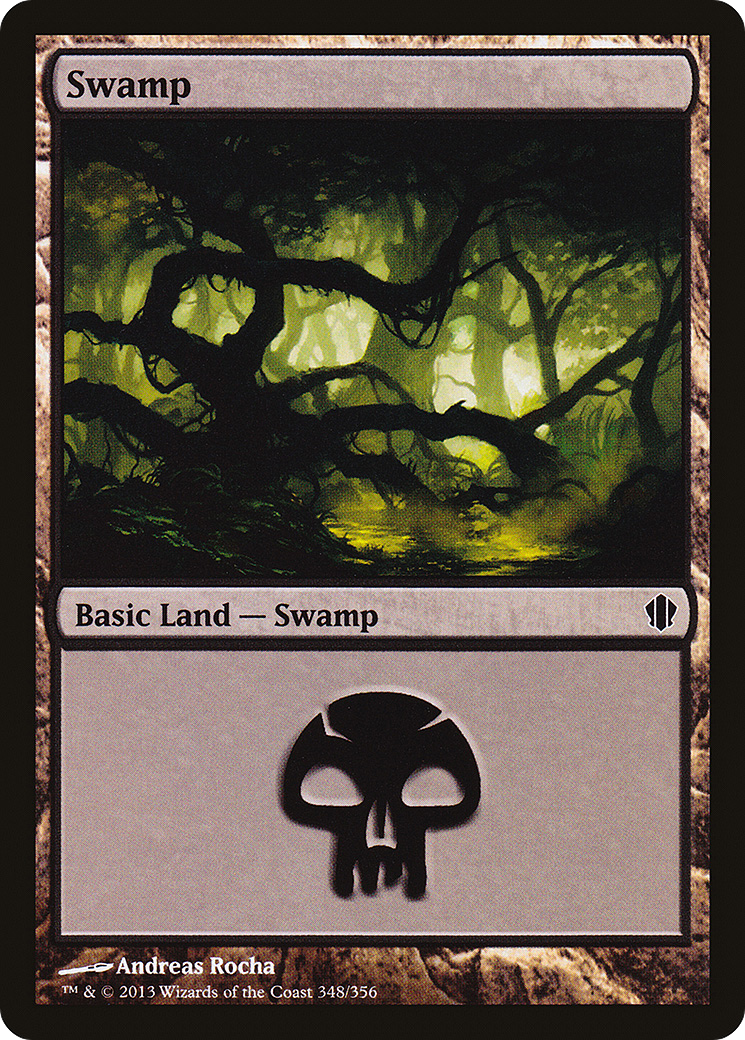 Image of Swamp (348) (C13-348) - Commander 2013