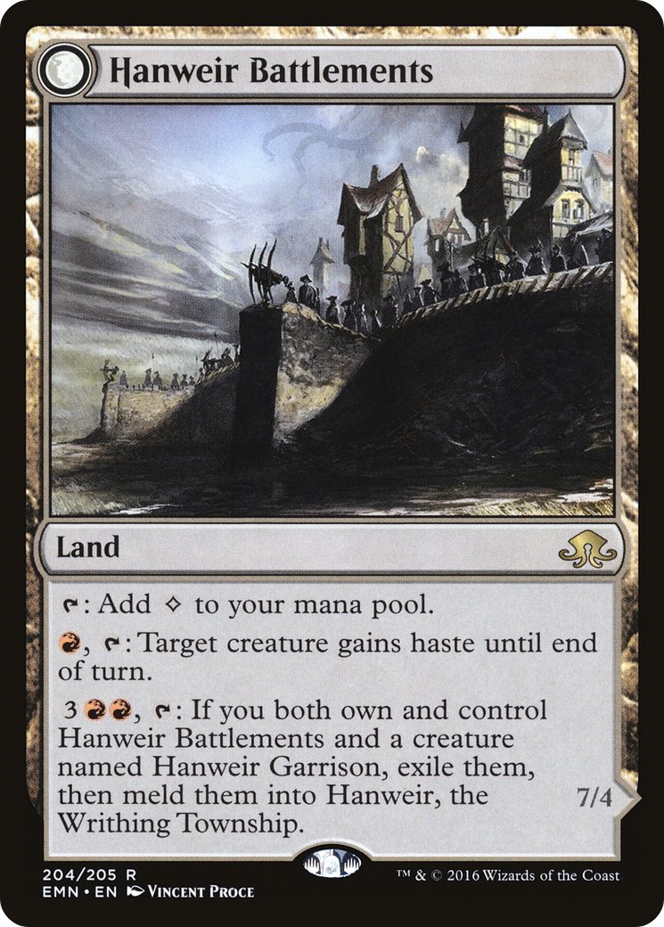 Image of Hanweir Battlements (EMN-204) - Eldritch Moon: (mooneldrazidfc) Foil
