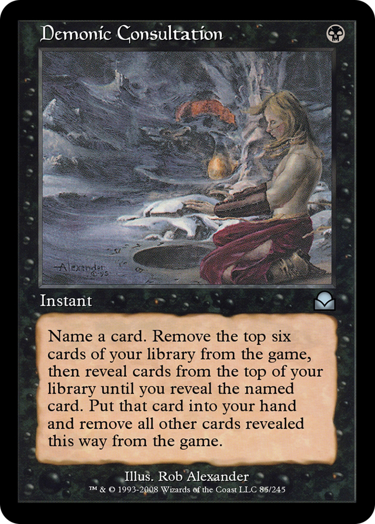 Image of Demonic Consultation (ME2-085) - Masters Edition II Foil