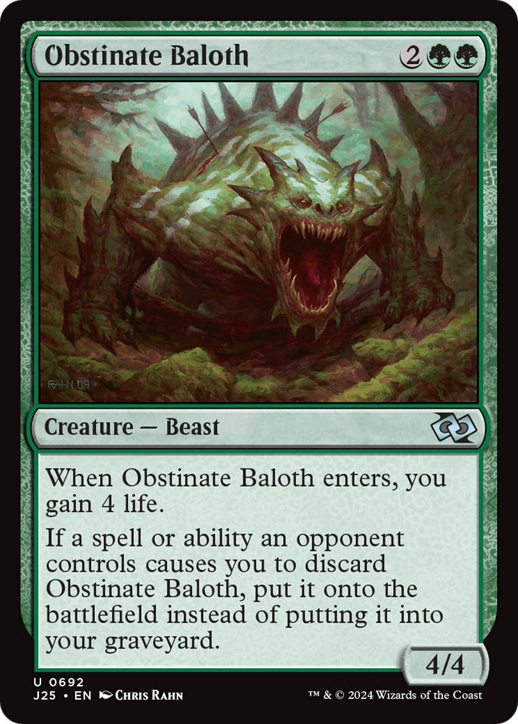 Image of Obstinate Baloth (J25-692) - Foundations Jumpstart
