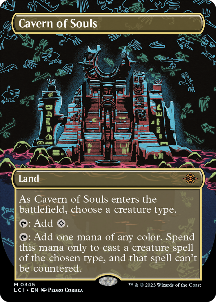 Image of Cavern of Souls (0345) (Borderless) (LCI-345) - The Lost Caverns of Ixalan (Borderless)