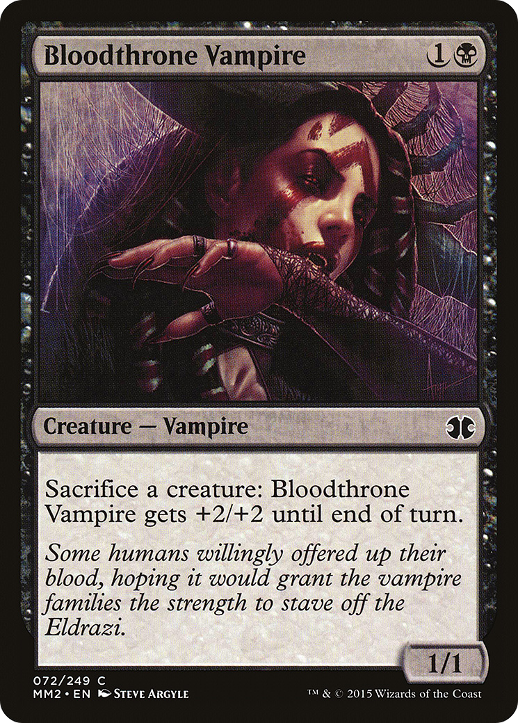 Image of Bloodthrone Vampire (MM2-072) - Modern Masters 2015 Foil