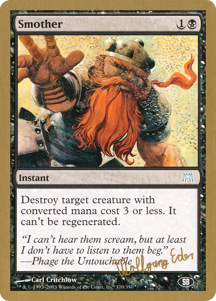 Image of Smother - 2003 Wolfgang Eder (ONS) (SB) (WCD-) - World Championship Decks 2003