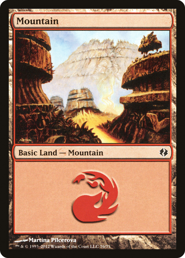 Image of Mountain (76) (DDI-076) - Duel Decks: Venser vs. Koth