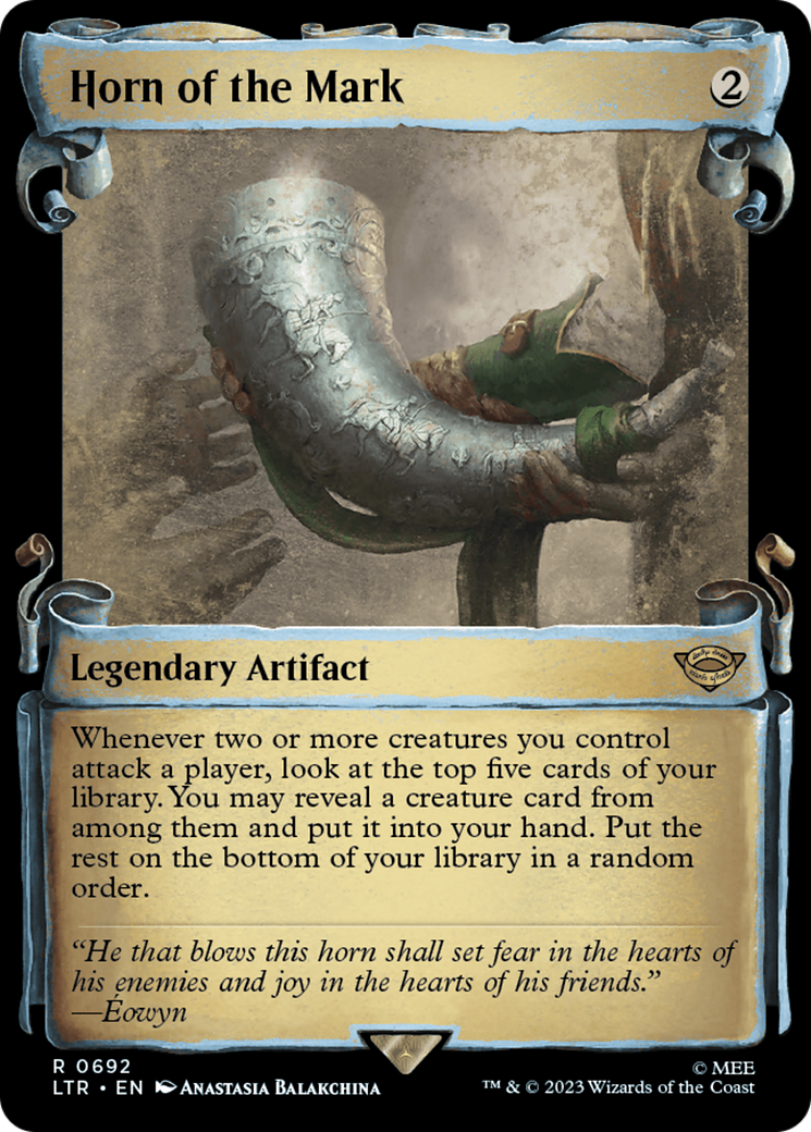Image of Horn of the Mark (Showcase Scrolls) (LTR-692) - The Lord of the Rings: Tales of Middle-earth: (Showcase) Foil