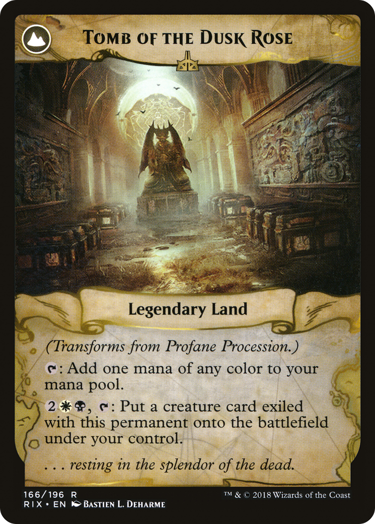 Image of Profane Procession (RIX-166) - Rivals of Ixalan: (compasslanddfc) Foil