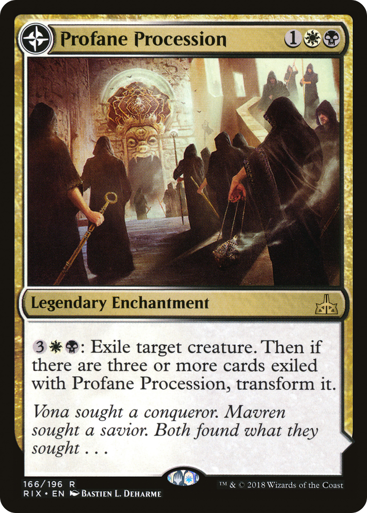 Image of Profane Procession (RIX-166) - Rivals of Ixalan: (compasslanddfc)