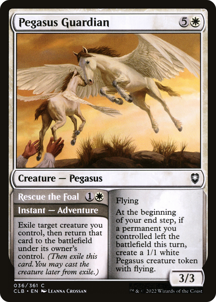 Image of Pegasus Guardian (CLB-036) - Commander Legends: Battle for Baldur's Gate Foil