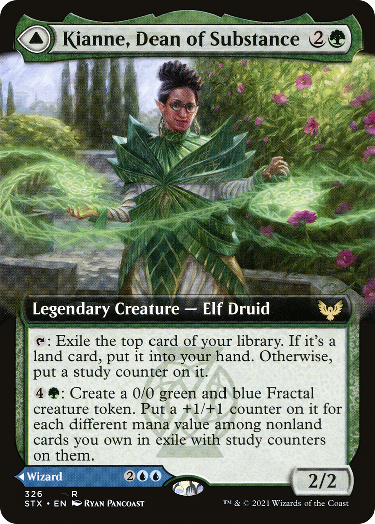 Image of Kianne, Dean of Substance (Extended Art) (STX-326) - Strixhaven: School of Mages: (Extended Art)