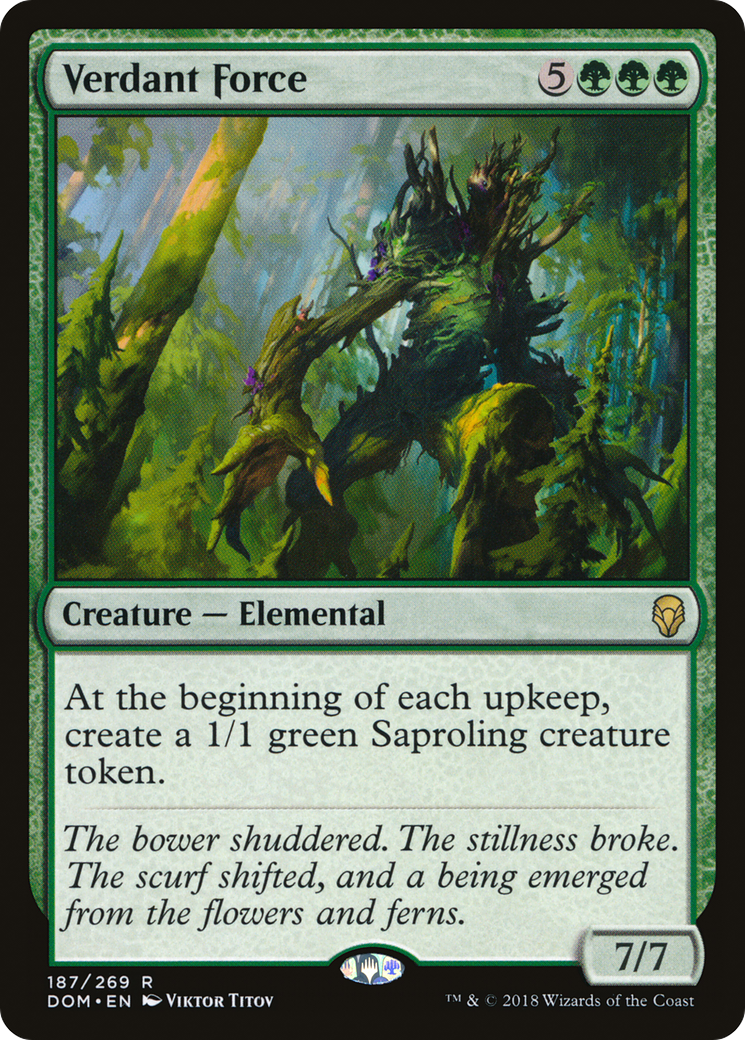 Image of Verdant Force (DOM-187) - Dominaria