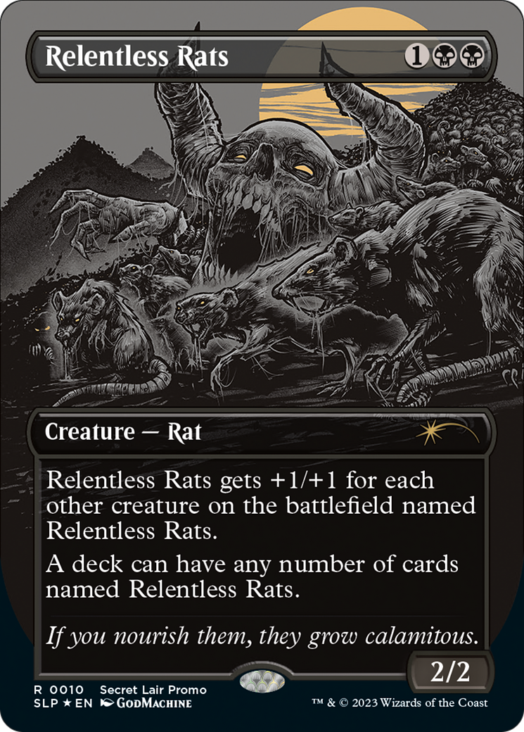 Image of Relentless Rats (0010) (SLP-010) - Secret Lair Showdown Foil