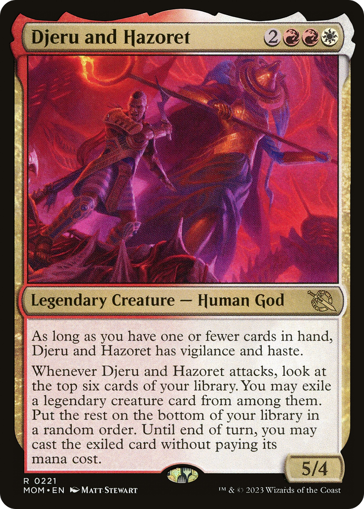 Image of Djeru and Hazoret (MOM-221) - March of the Machine Foil