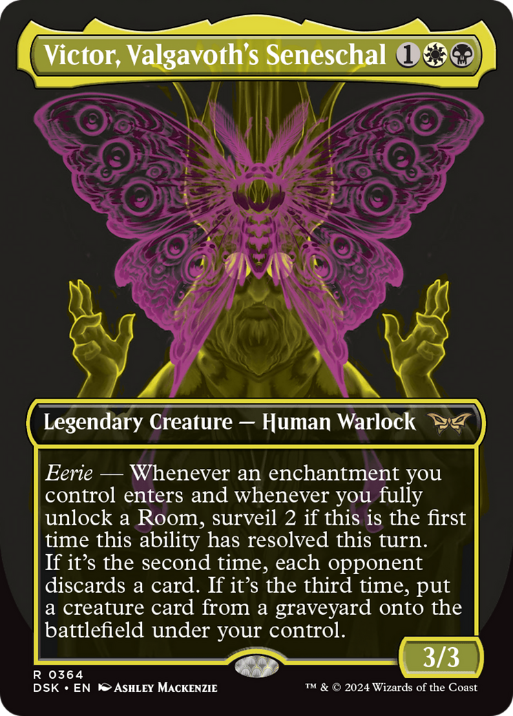 Image of Victor, Valgavoth's Seneschal (Showcase) (DSK-364) - Duskmourn: House of Horror (Borderless) Foil