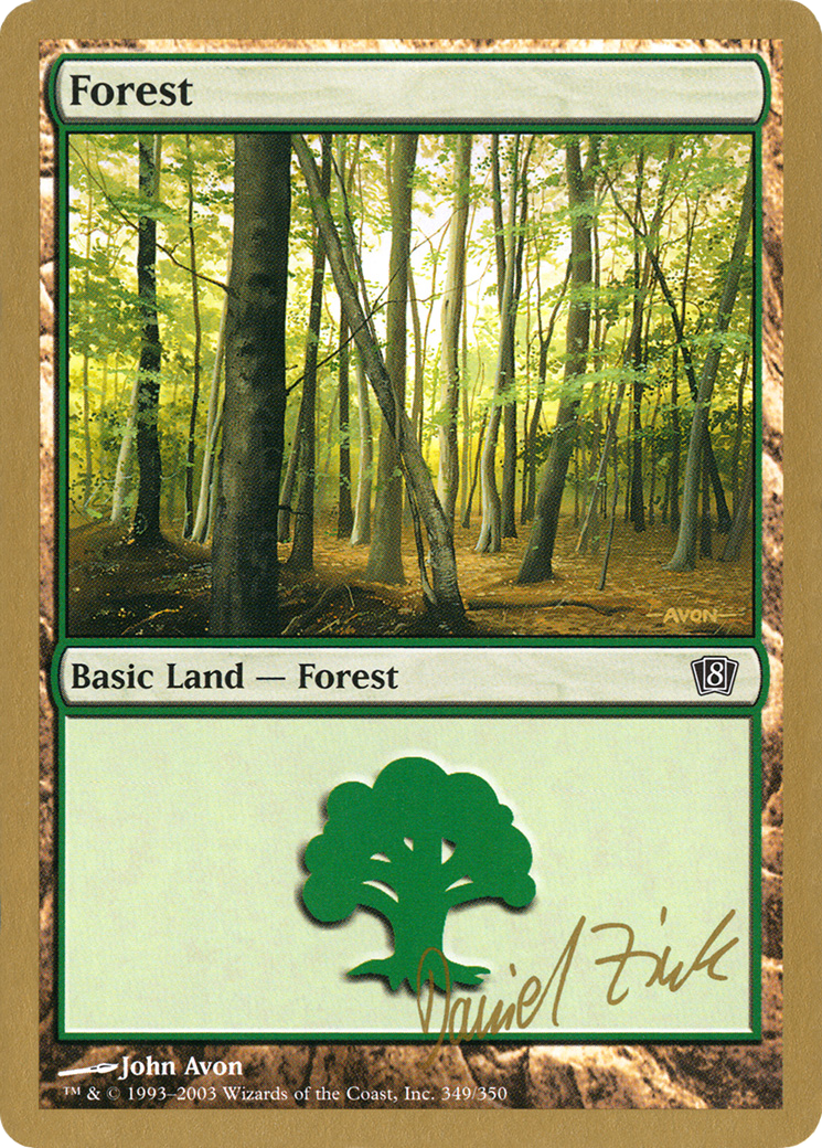 Image of Forest (349) - 2003 Daniel Zink (8ED) (WCD-) - World Championship Decks 2003