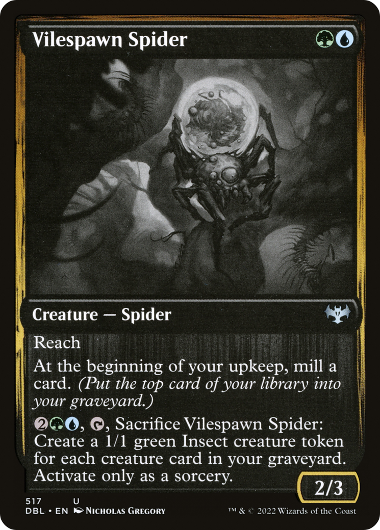 Image of Vilespawn Spider (DBL-517) - Innistrad: Double Feature Foil