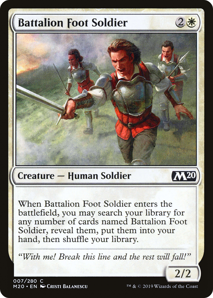 Image of Battalion Foot Soldier (M20-007) - Core Set 2020