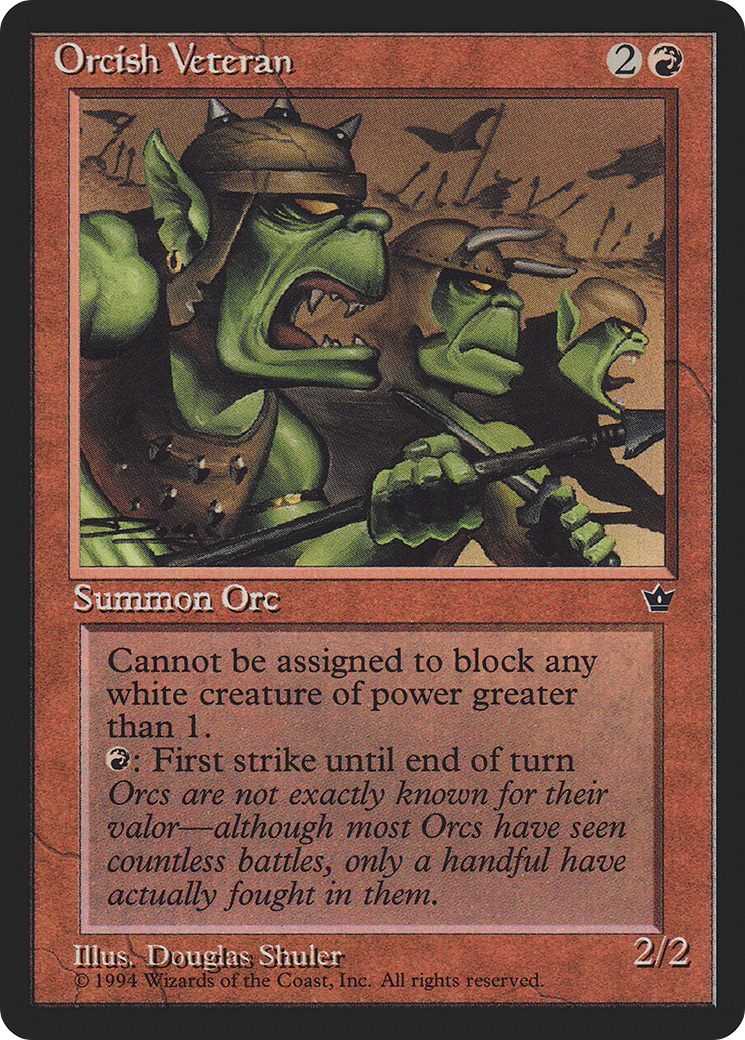 Image of Orcish Veteran (FEM-) - Fallen Empires
