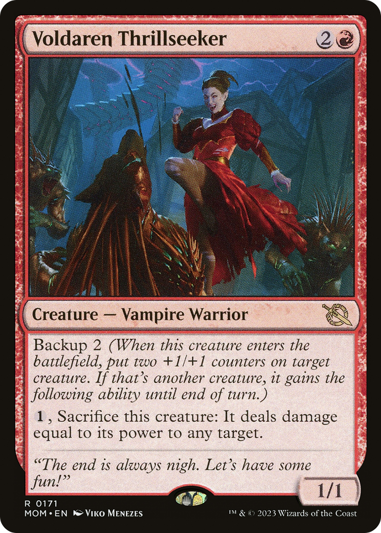 Image of Voldaren Thrillseeker (MOM-171) - March of the Machine Foil
