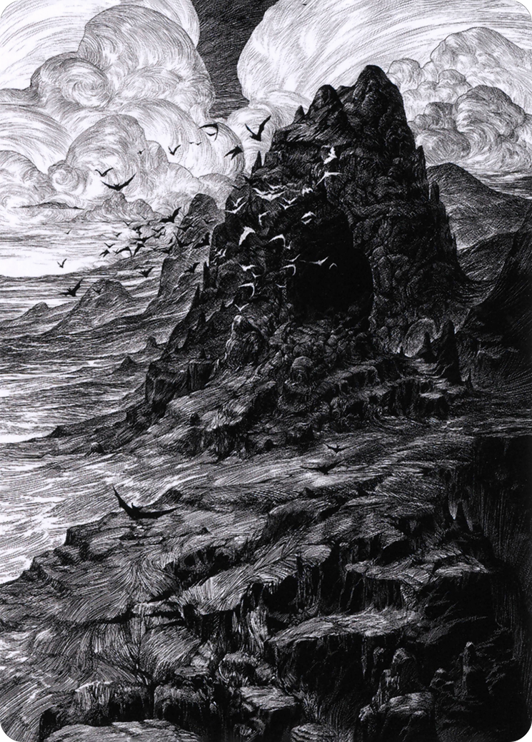 Image of Mountain // Mountain (AVOW-080) - Crimson Vow Art Series (Borderless) Foil