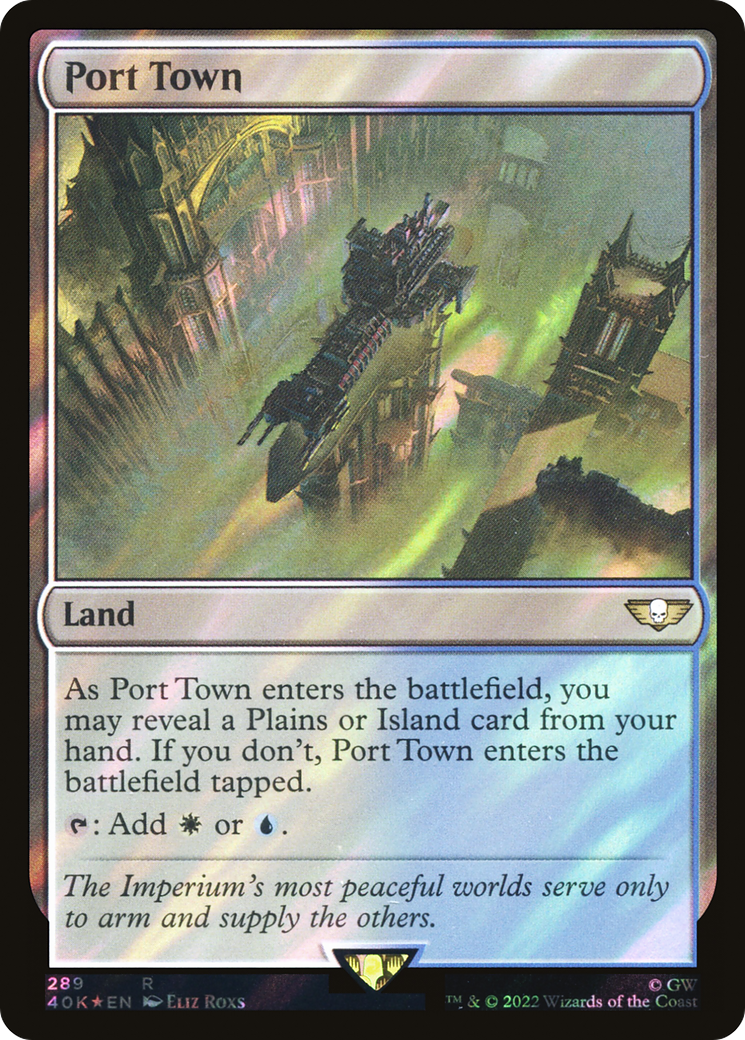 Image of Port Town (Surge Foil) (40K-289) - Warhammer 40,000 Commander Foil