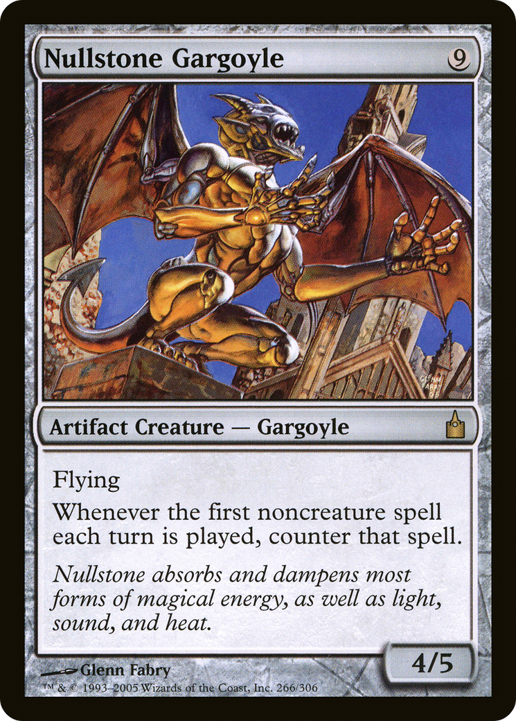 Image of Nullstone Gargoyle (RAV-266) - Ravnica: City of Guilds