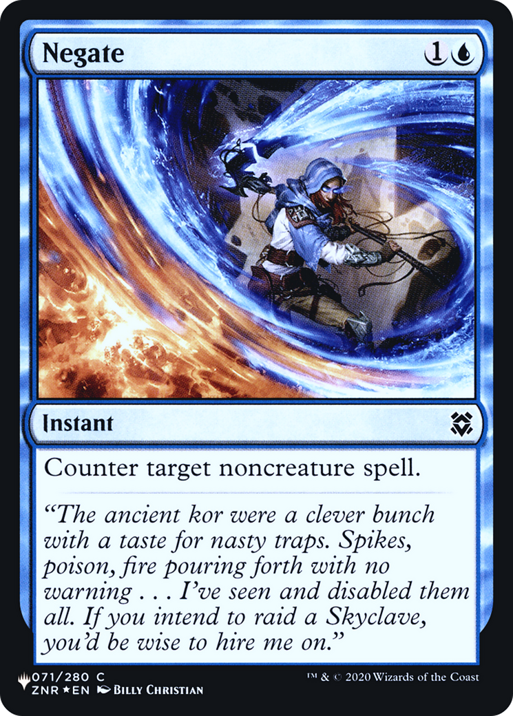 Image of Negate (ZNR) (LIST-071) - The List Foil