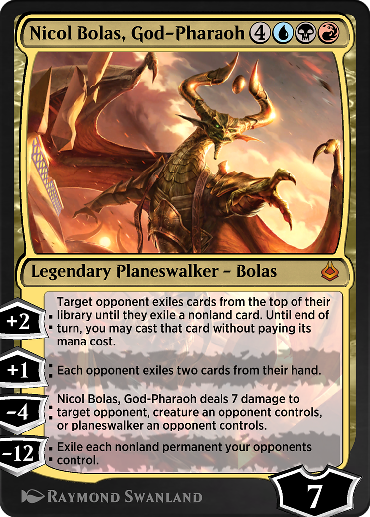 Image of Nicol Bolas, God-Pharaoh (AKR-247) - Amonkhet Remastered